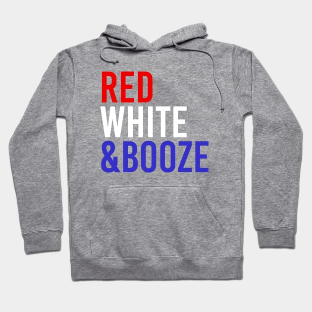 RED WHITE & BOOZE USA Hoodie by smilingnoodles